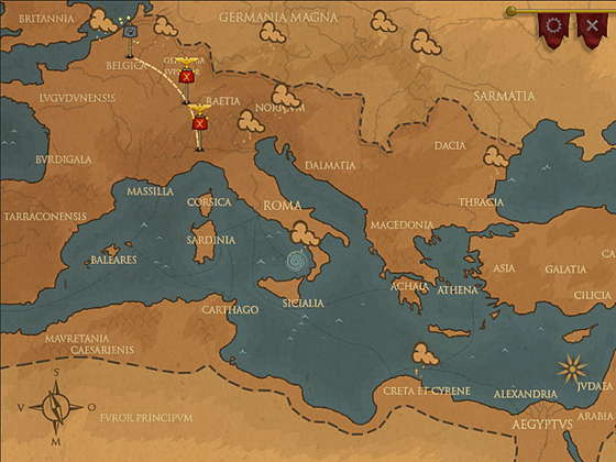 скриншот игры Rush on Rome